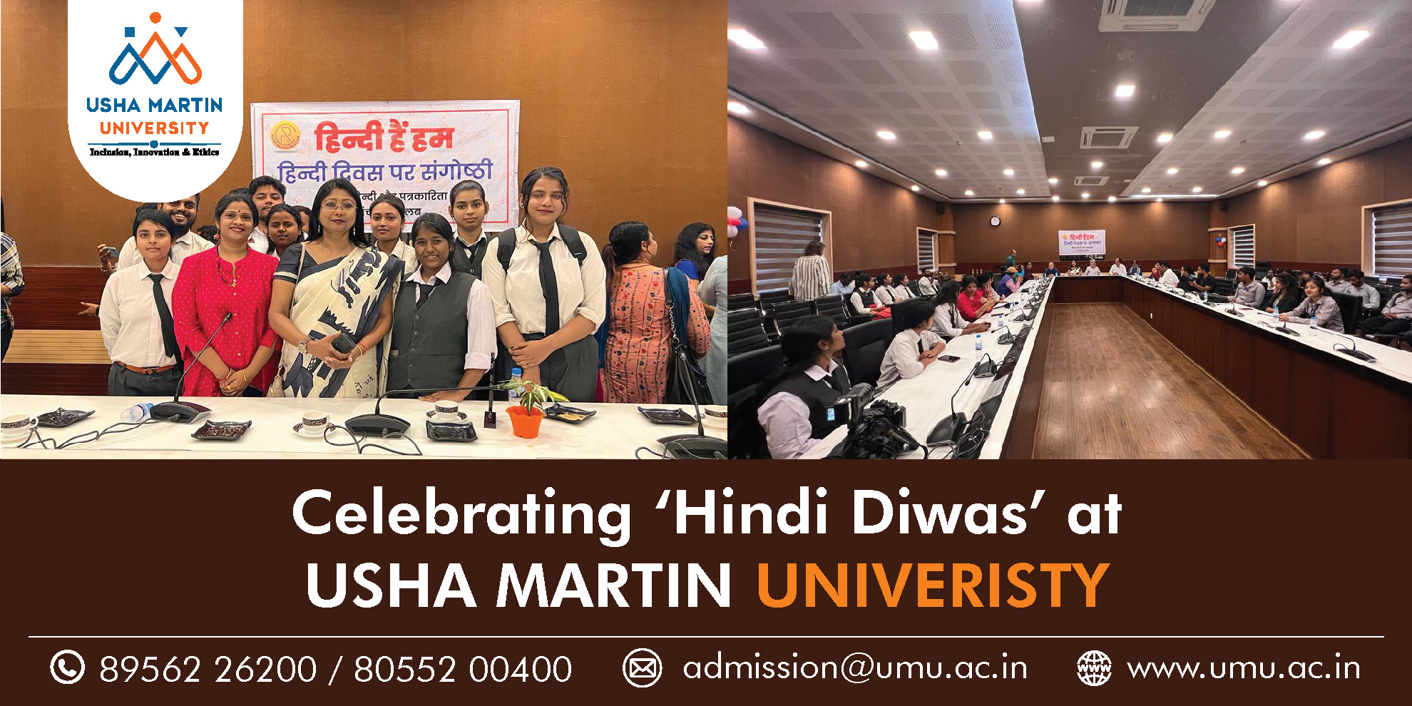 Celebrating ‘Hindi Diwas’ at Usha Martin University!