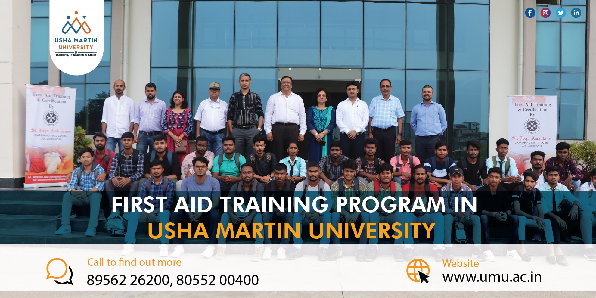 First Aid Training Program organized by Usha Martin University