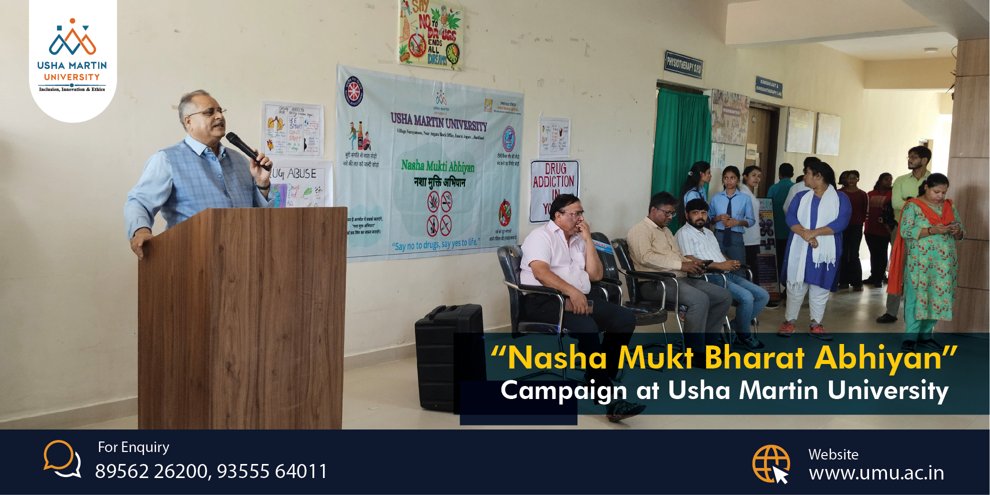 “Nasha Mukt Bharat Abhiyan” Campaign at Usha Martin University