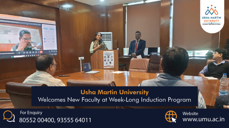 Welcoming New Faculty- A Comprehensive Induction Program at Usha Martin University