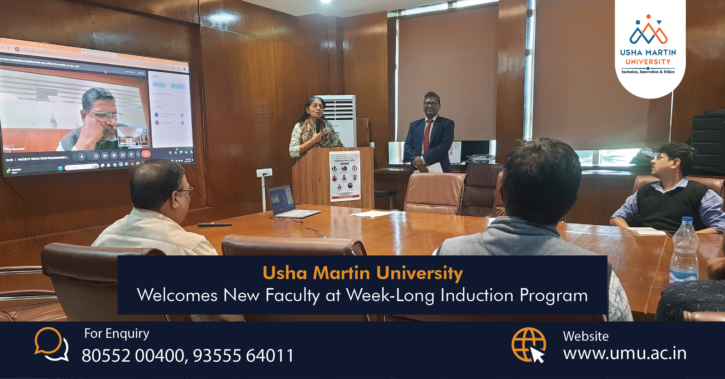 Faculty Induction Program Organized by IQAC of Usha Martin University