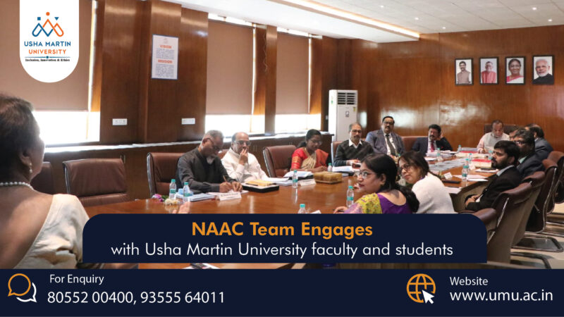 NAAC team engages with Usha Martin University faculty and students