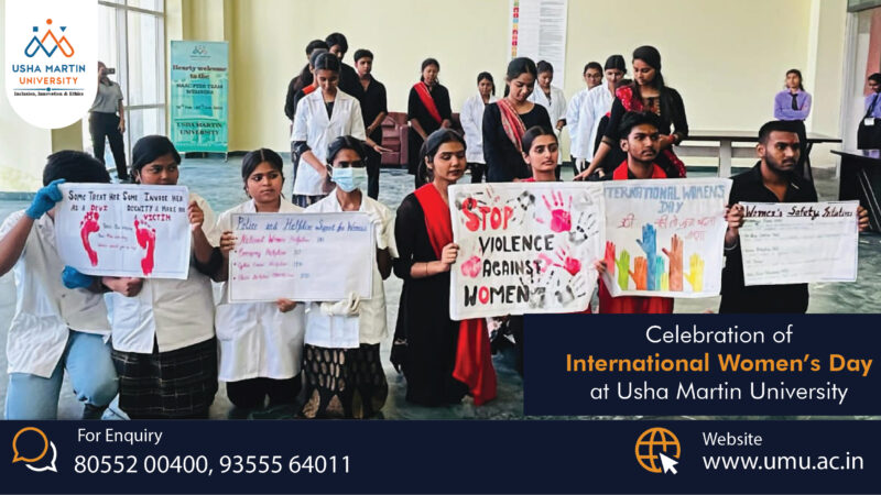 Celebration of International Women’s Day at Usha Martin University.