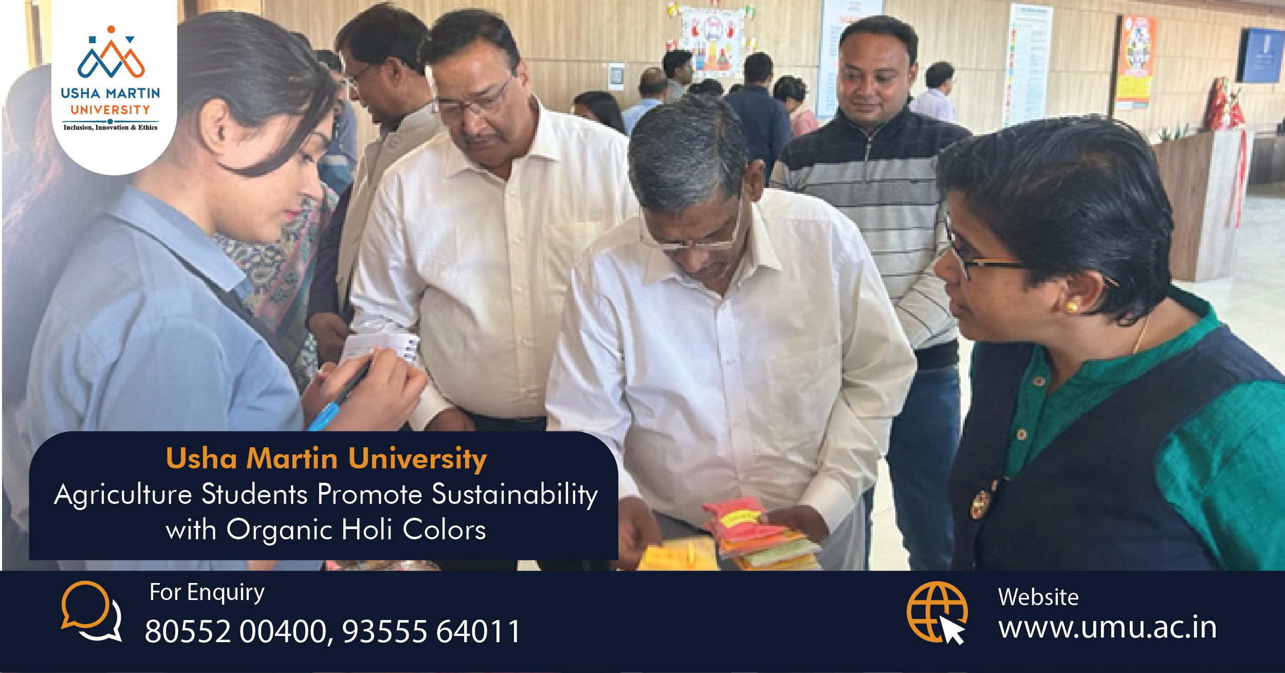 UMU Agriculture Students Promote Sustainability with Organic Holi Colors