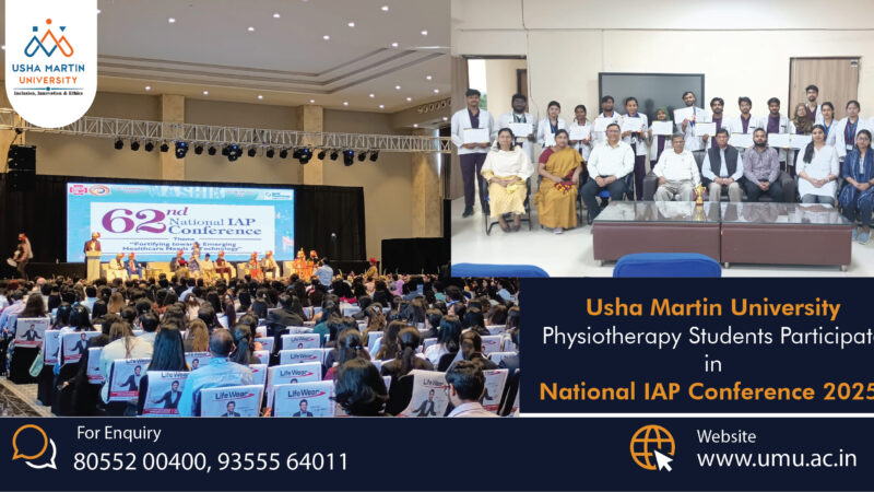 Usha Martin University Physiotherapy Students Participate in National IAP Conference 2025!