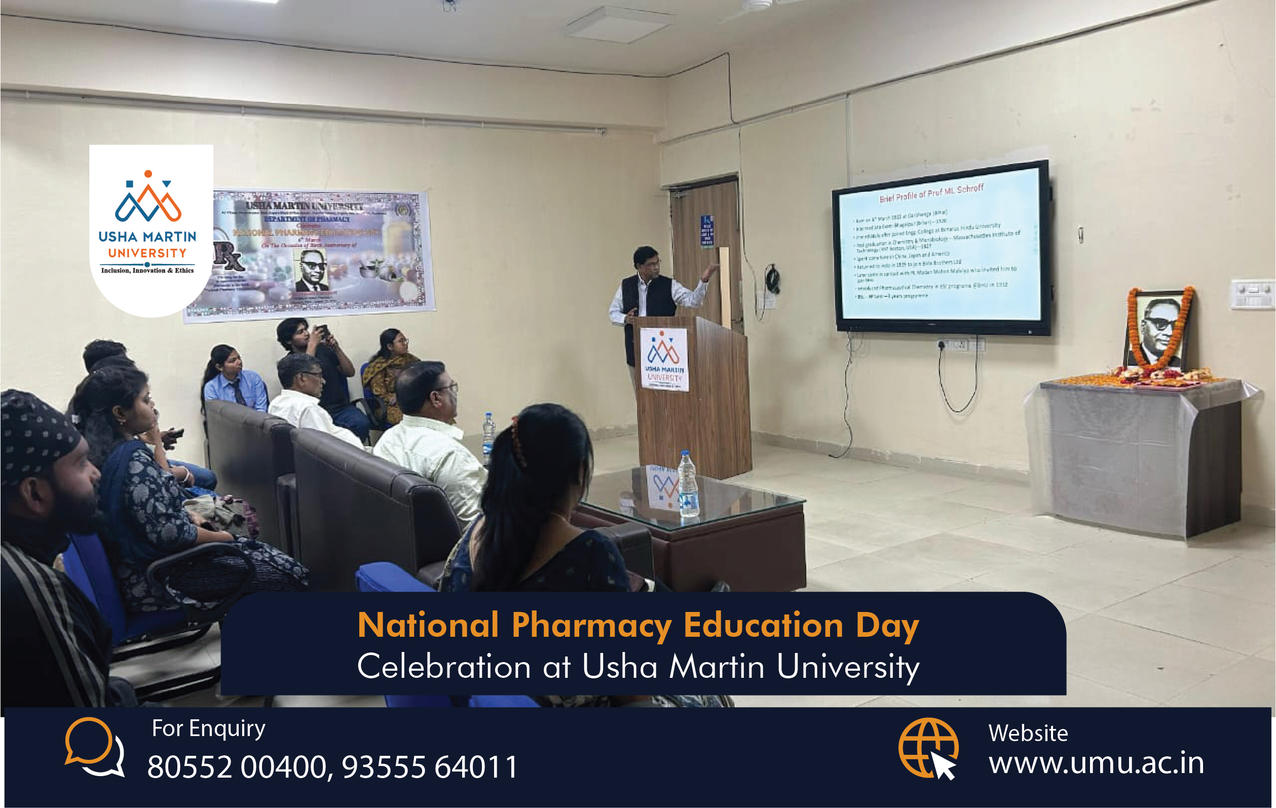 National Pharmacy Education Day Celebration At Usha Martin University