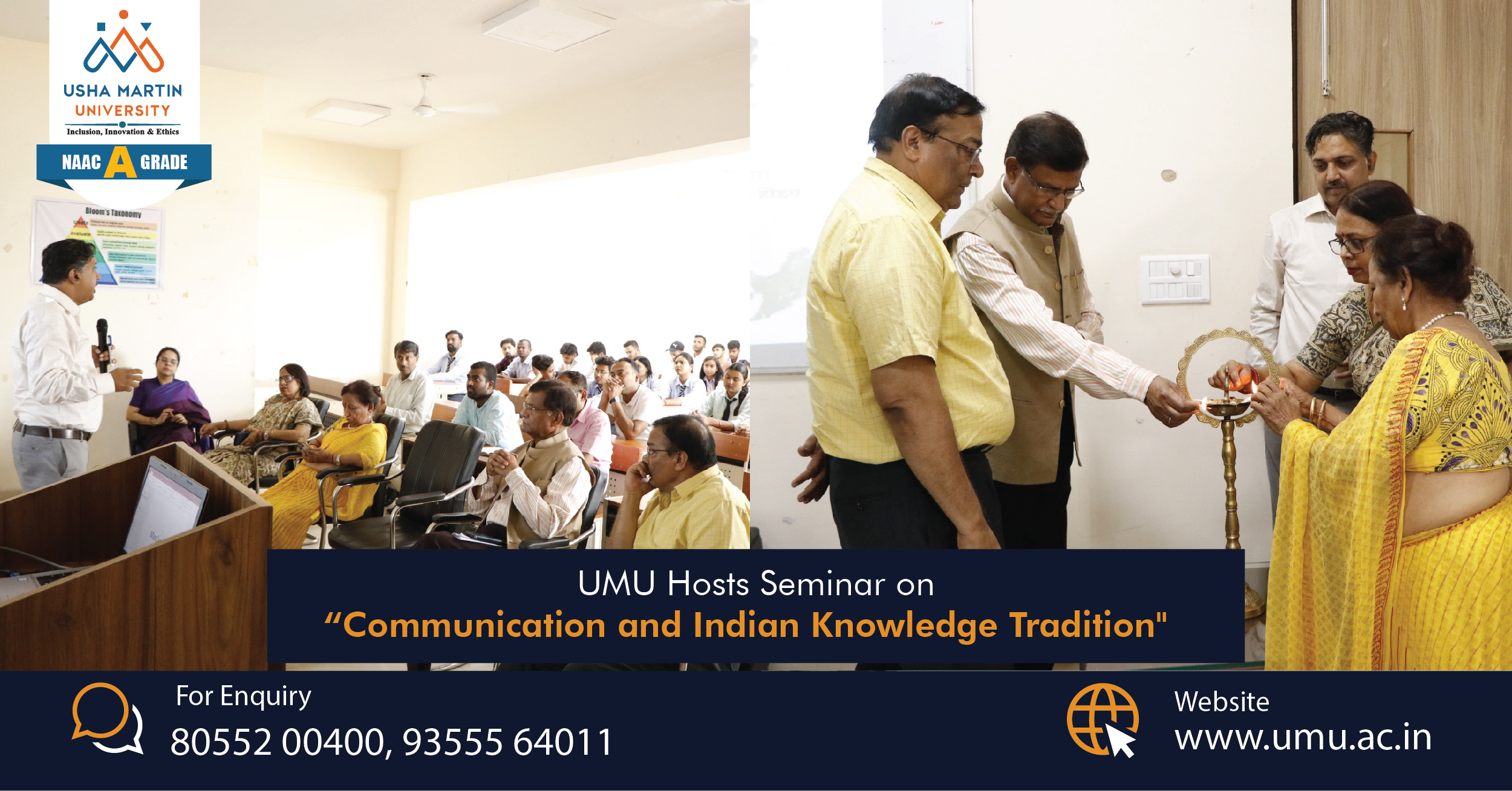 UMU Hosts Seminar on “Communication and Indian Knowledge Tradition”