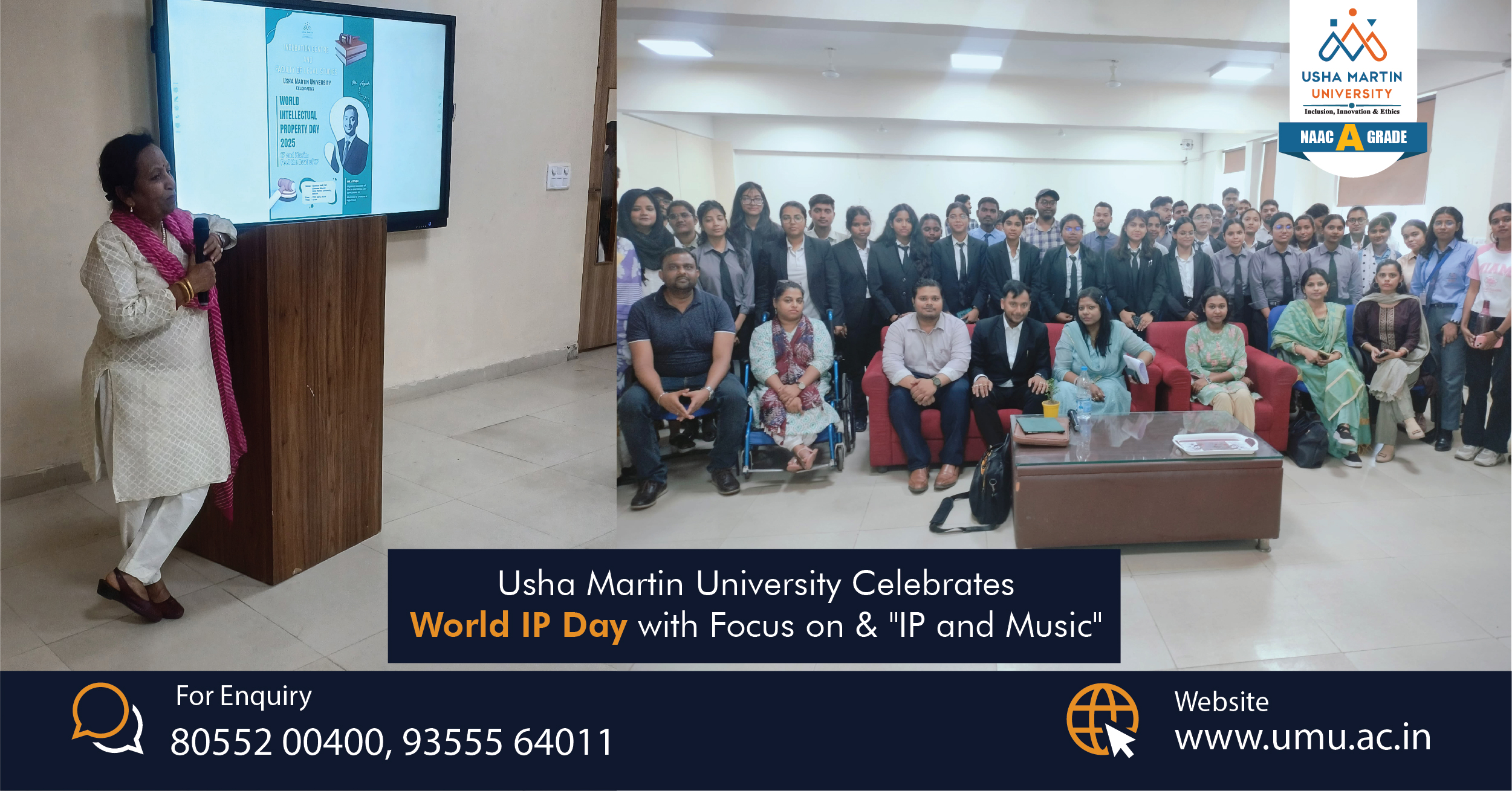 Usha Martin University Celebrates World IP Day with Focus on “IP and Music”