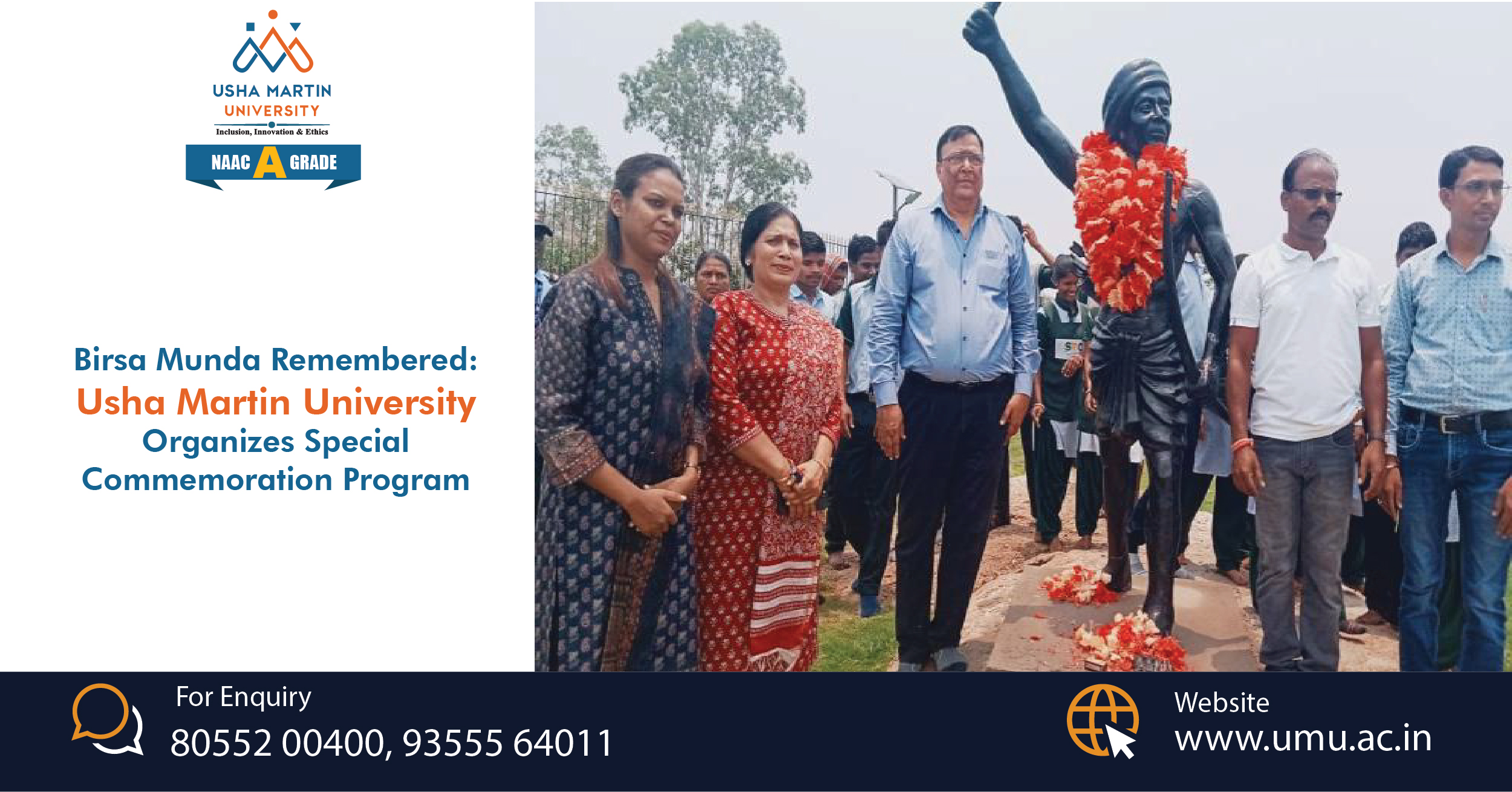 Birsa Munda Remembered: UMU Organizes Special Commemoration Program