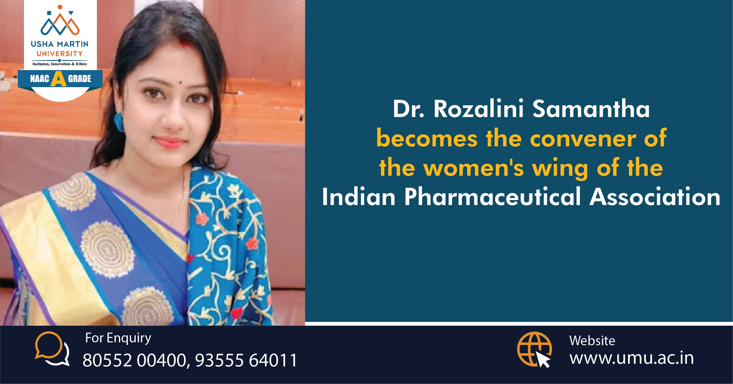Indian Pharmaceutical Association Appoints Dr. Samanta as Women’s Wing Convener