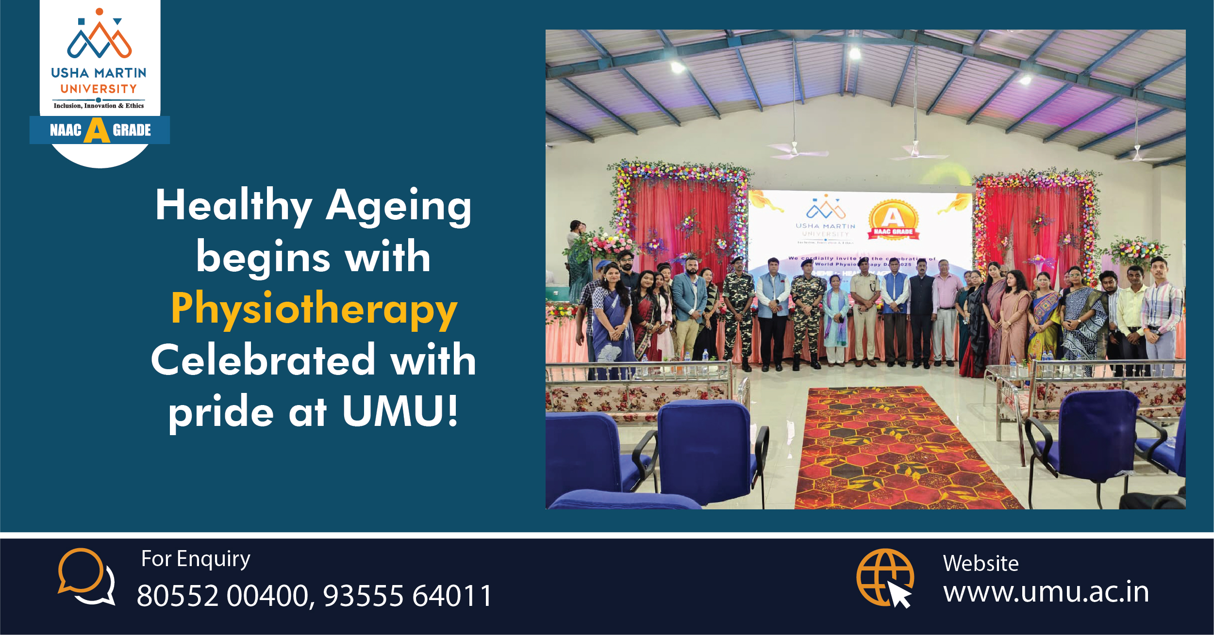 Healthy Ageing begins with Physiotherapy – Celebrated with pride at UMU!