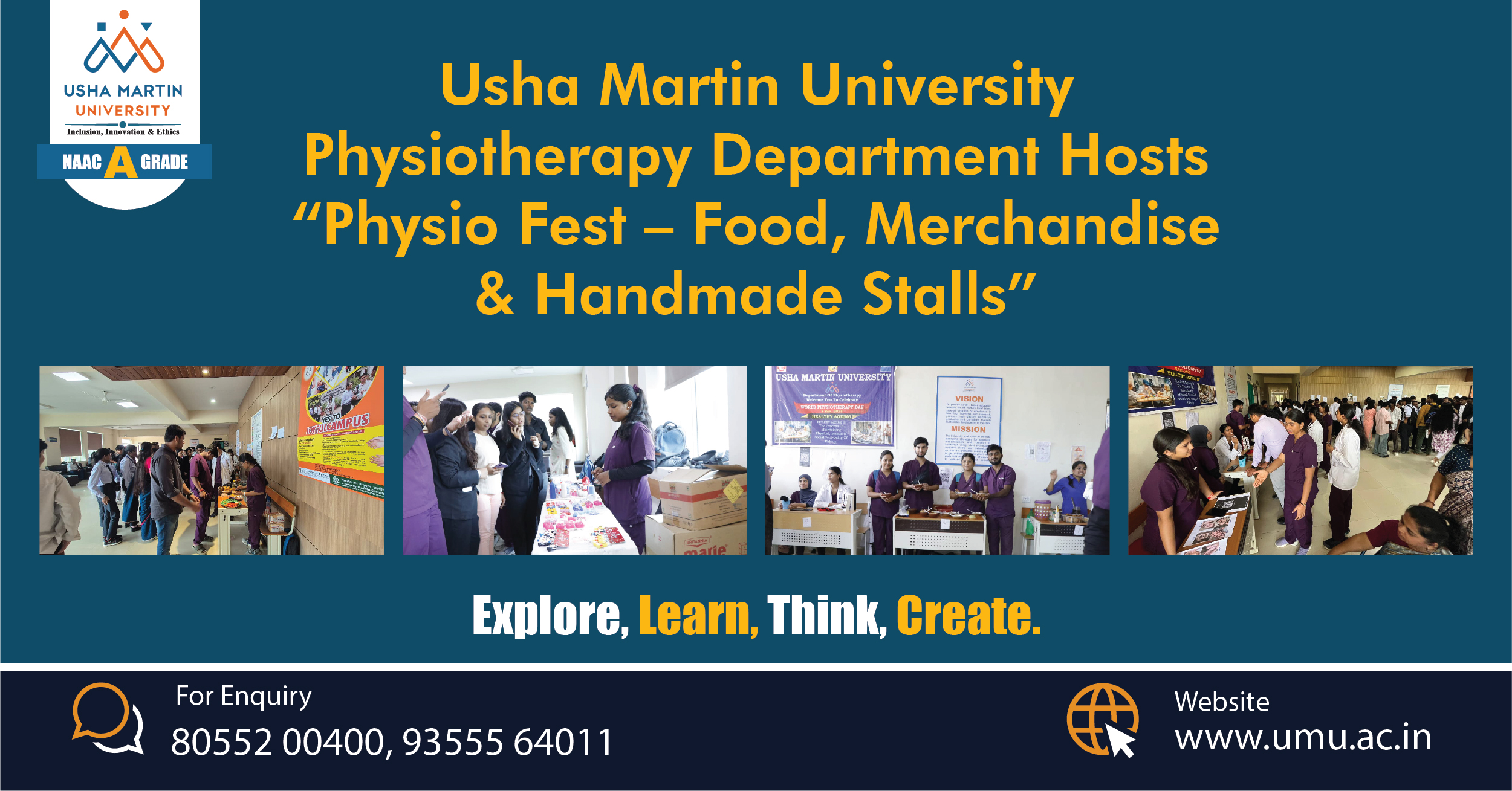 UMU Physiotherapy Department Hosts “Physio Fest – Food, Merchandise & Handmade Stalls”