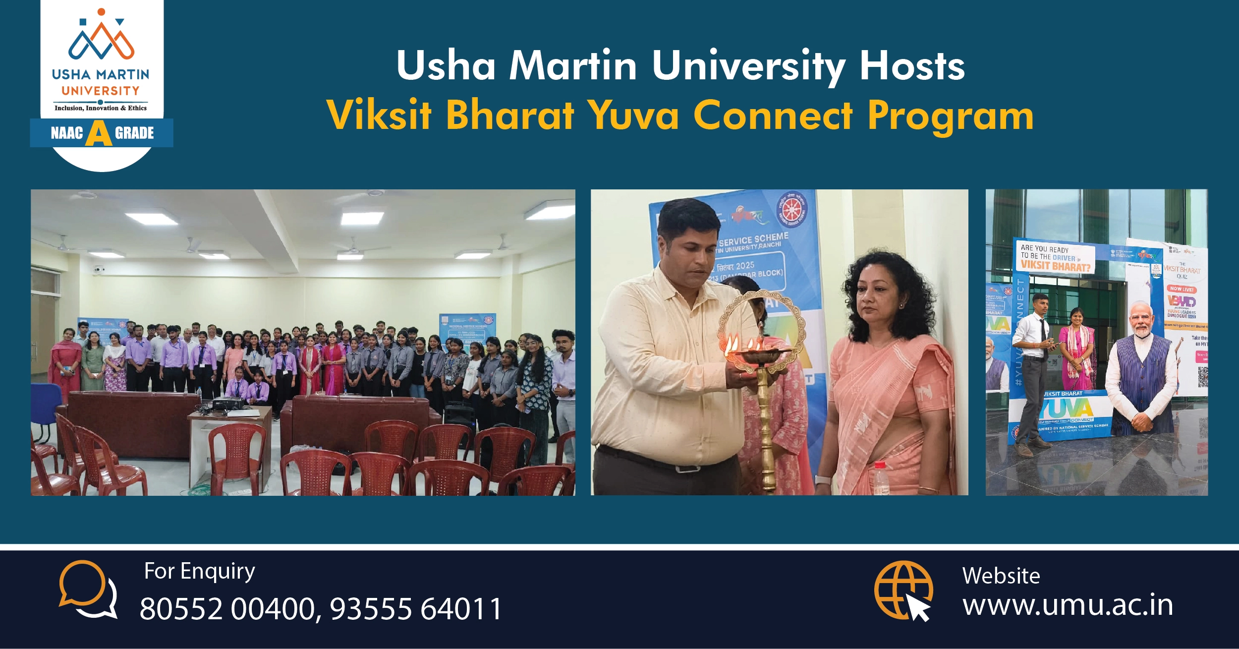 Usha Martin University Hosts Viksit Bharat Yuva Connect Program