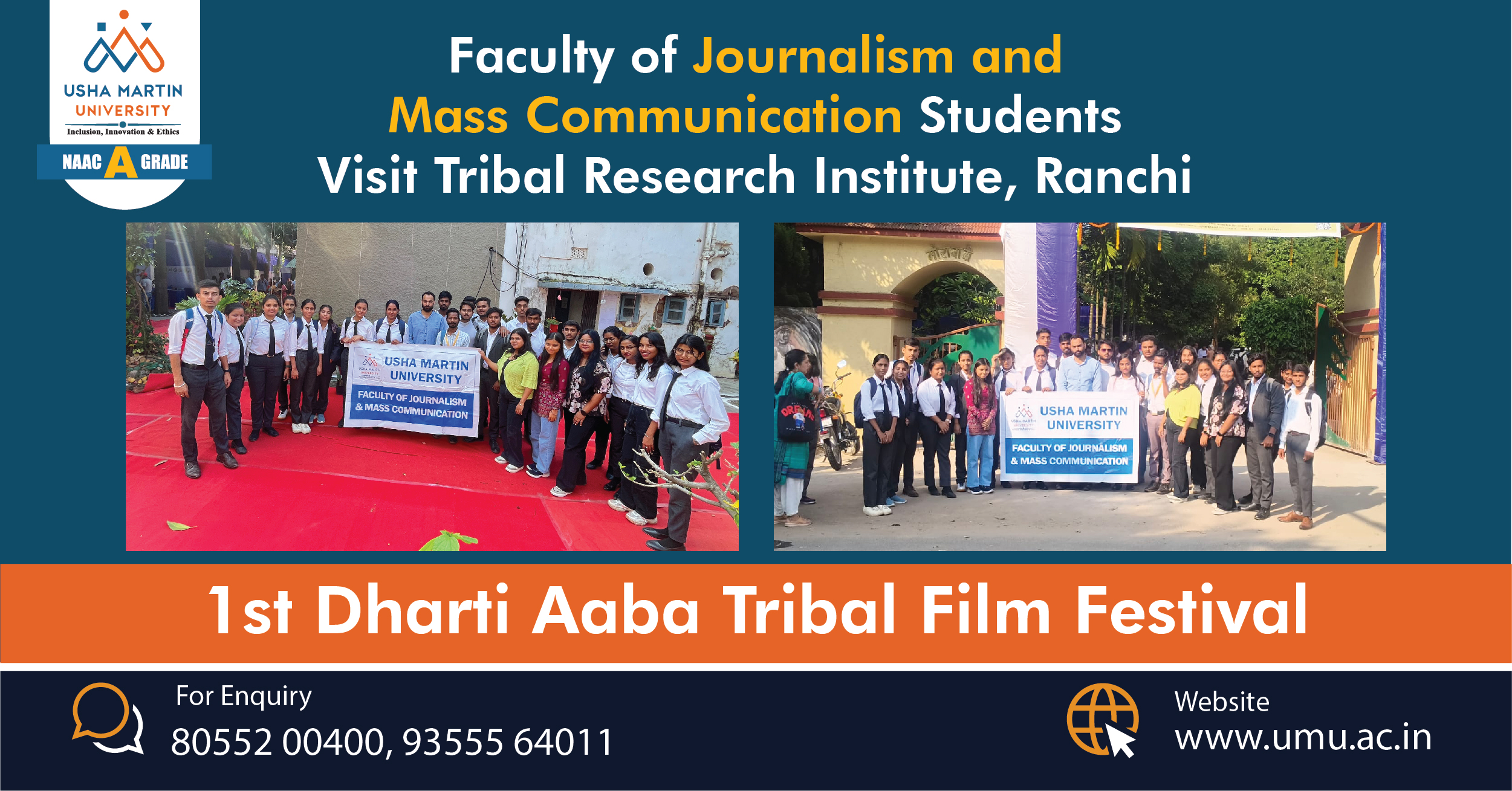Faculty of Journalism and Mass Communication Students Visit Tribal Research Institute, Ranchi