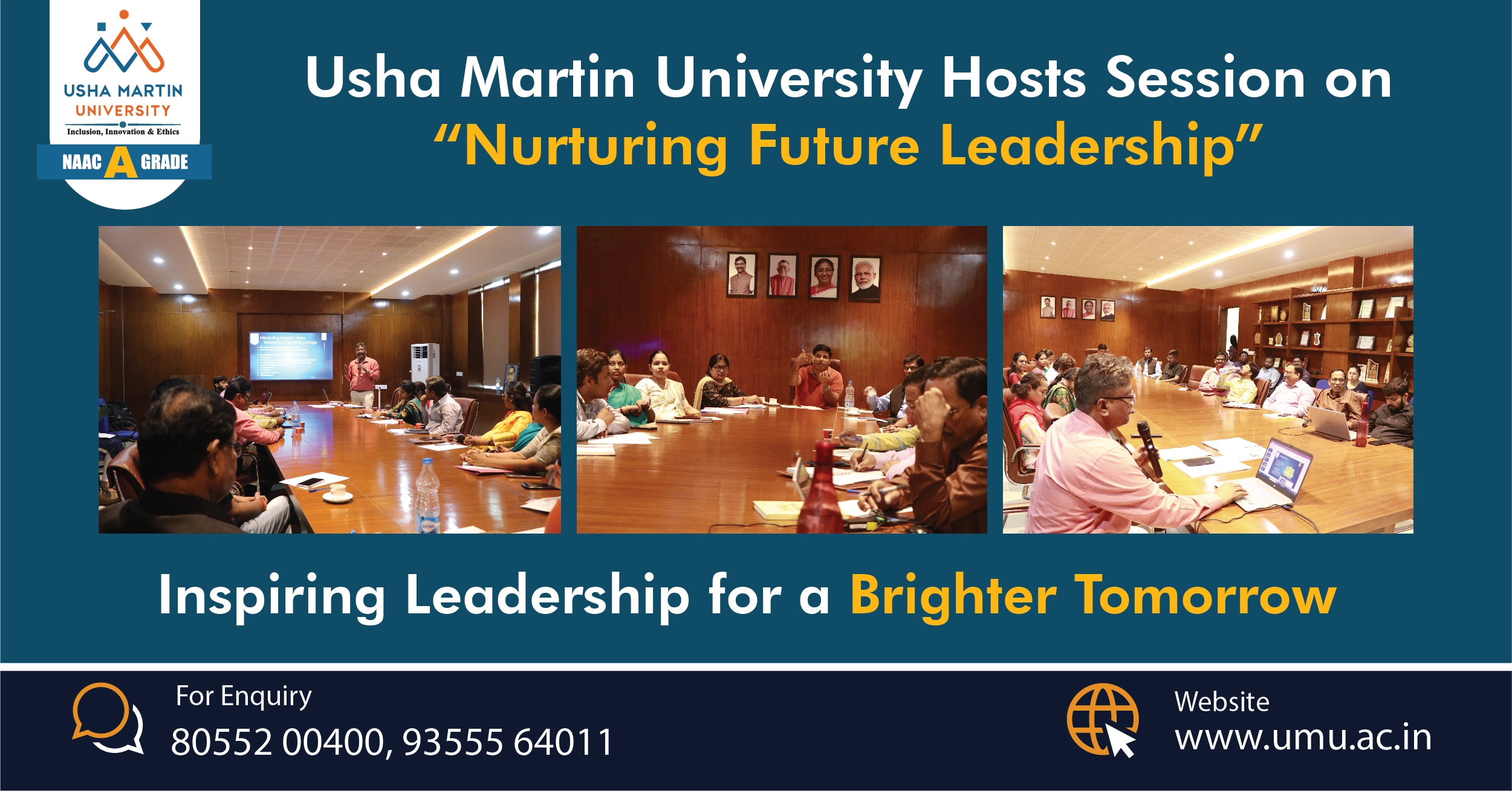 Usha Martin University Hosts Session on “Nurturing Future Leadership”
