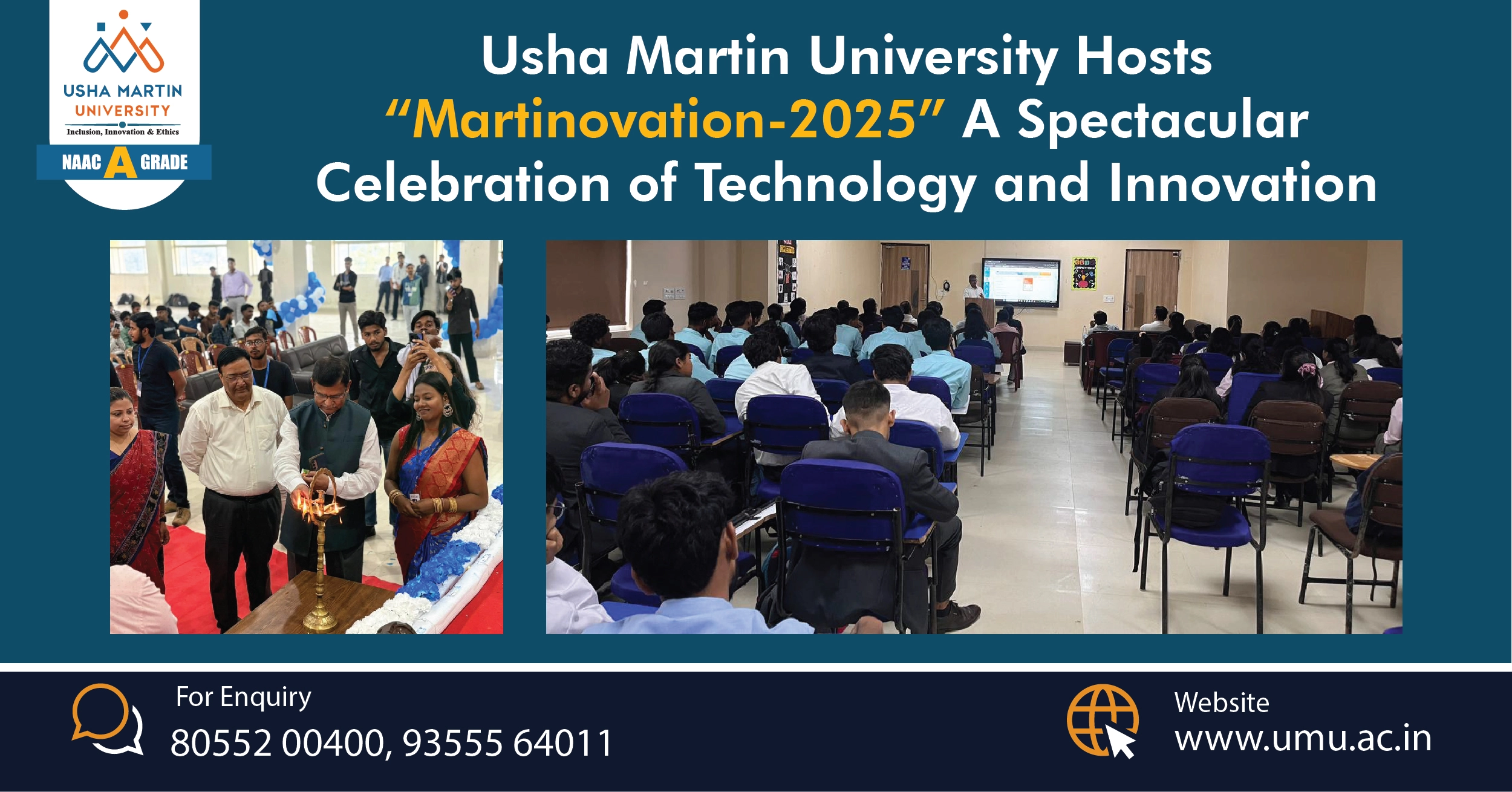 Usha Martin University Hosts “Martinovation-2025”-A Spectacular Celebration of Technology and Innovation
