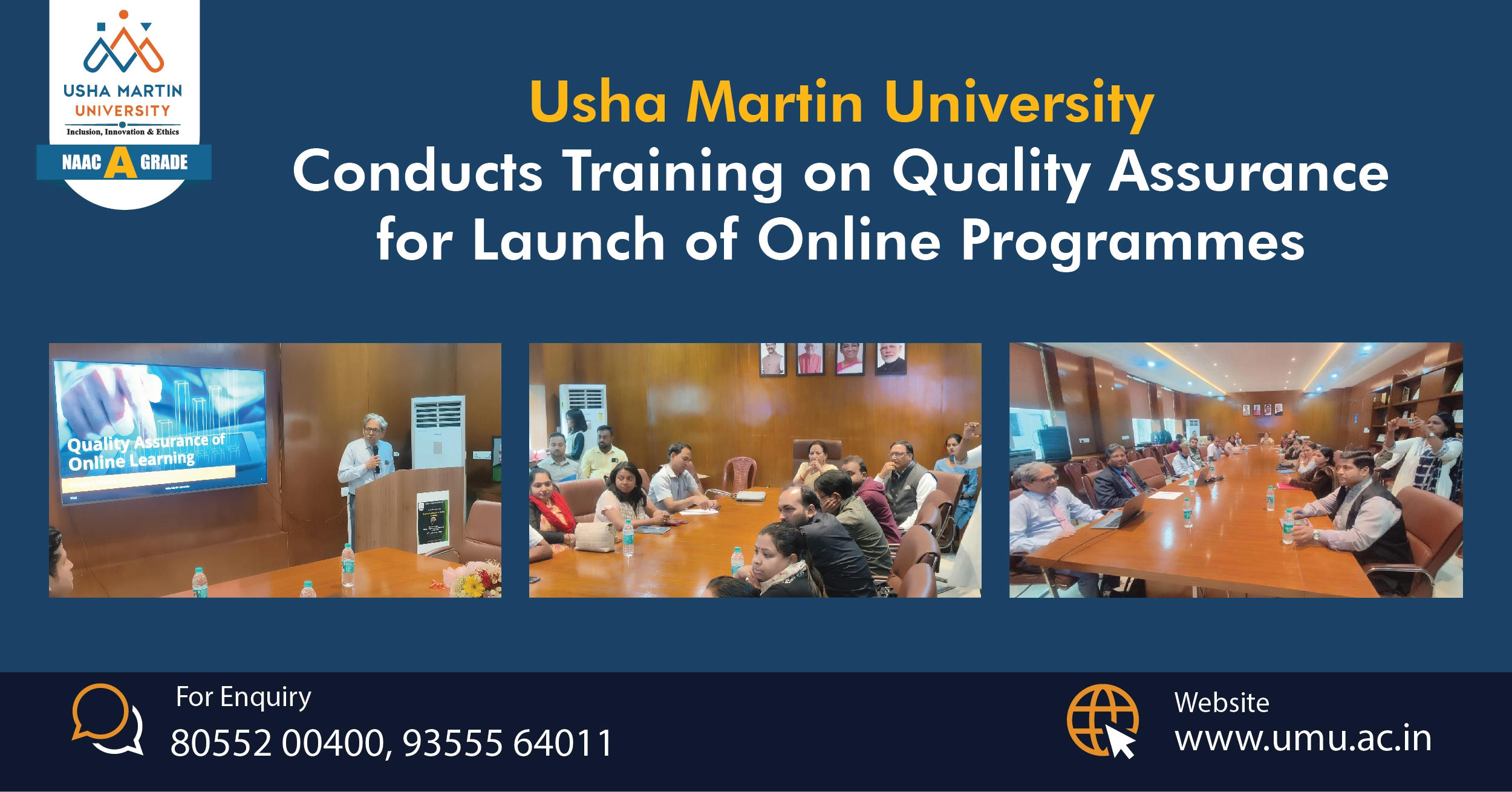 UMU Conducts Training on Quality Assurance for Launch of Online Programmes