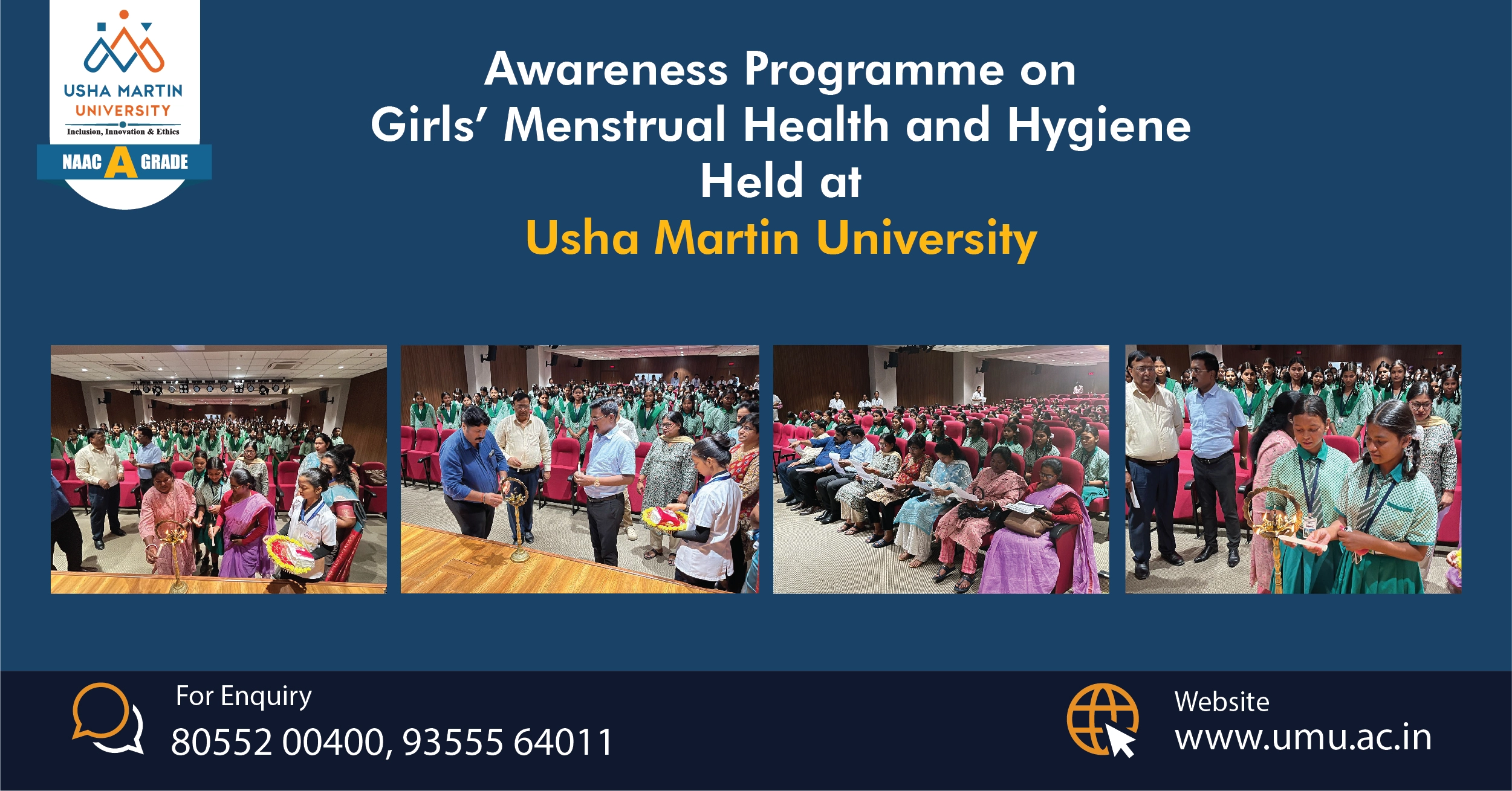 Awareness Programme on Girls’ Menstrual Health and Hygiene Held at UMU