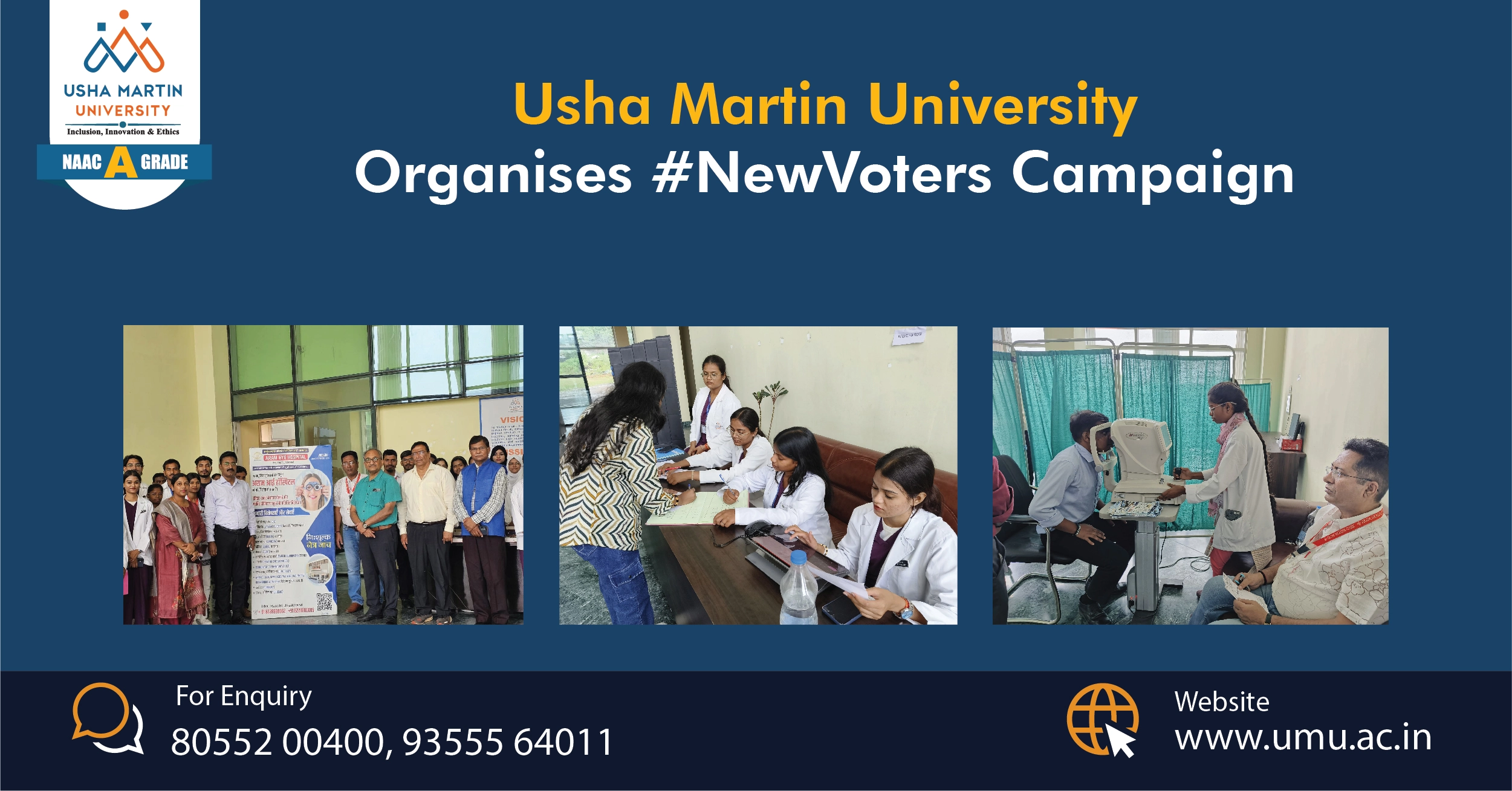 Usha Martin University Organises #NewVoters Campaign