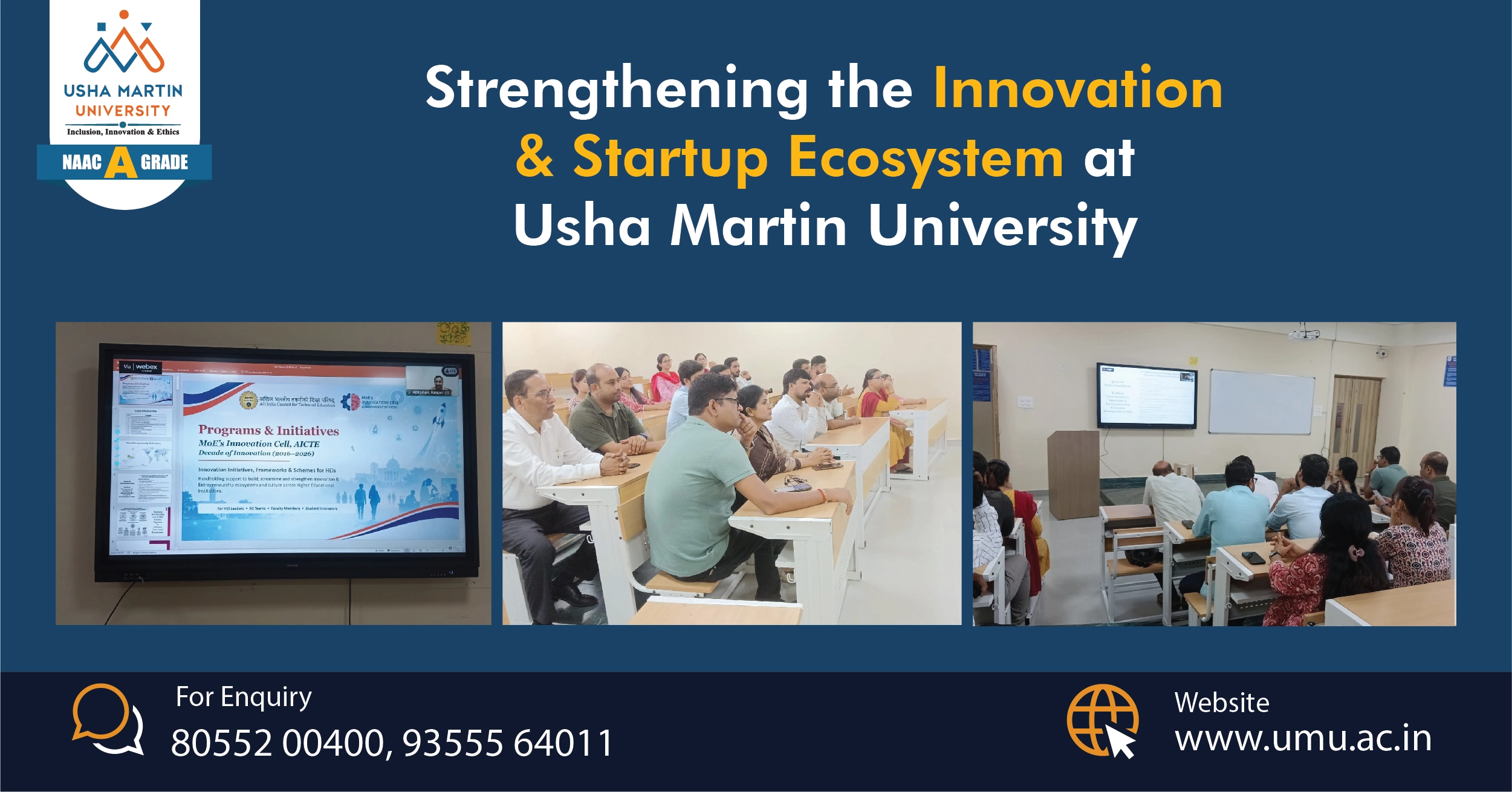 Strengthening the Innovation & Startup Ecosystem at Usha Martin University