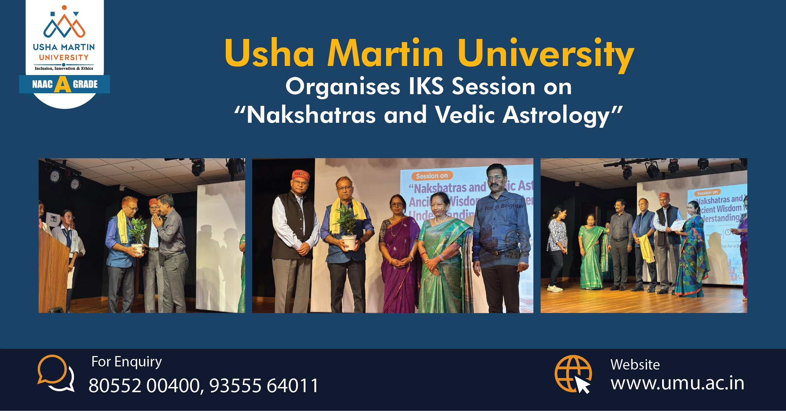 Usha Martin University Organises IKS Session on ‘Nakshatras and Vedic Astrology’
