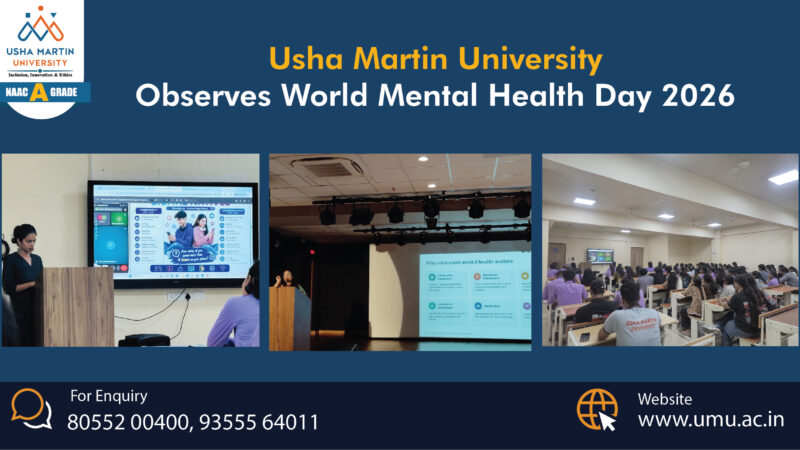 Usha Martin University Observes World Mental Health Day 2026
